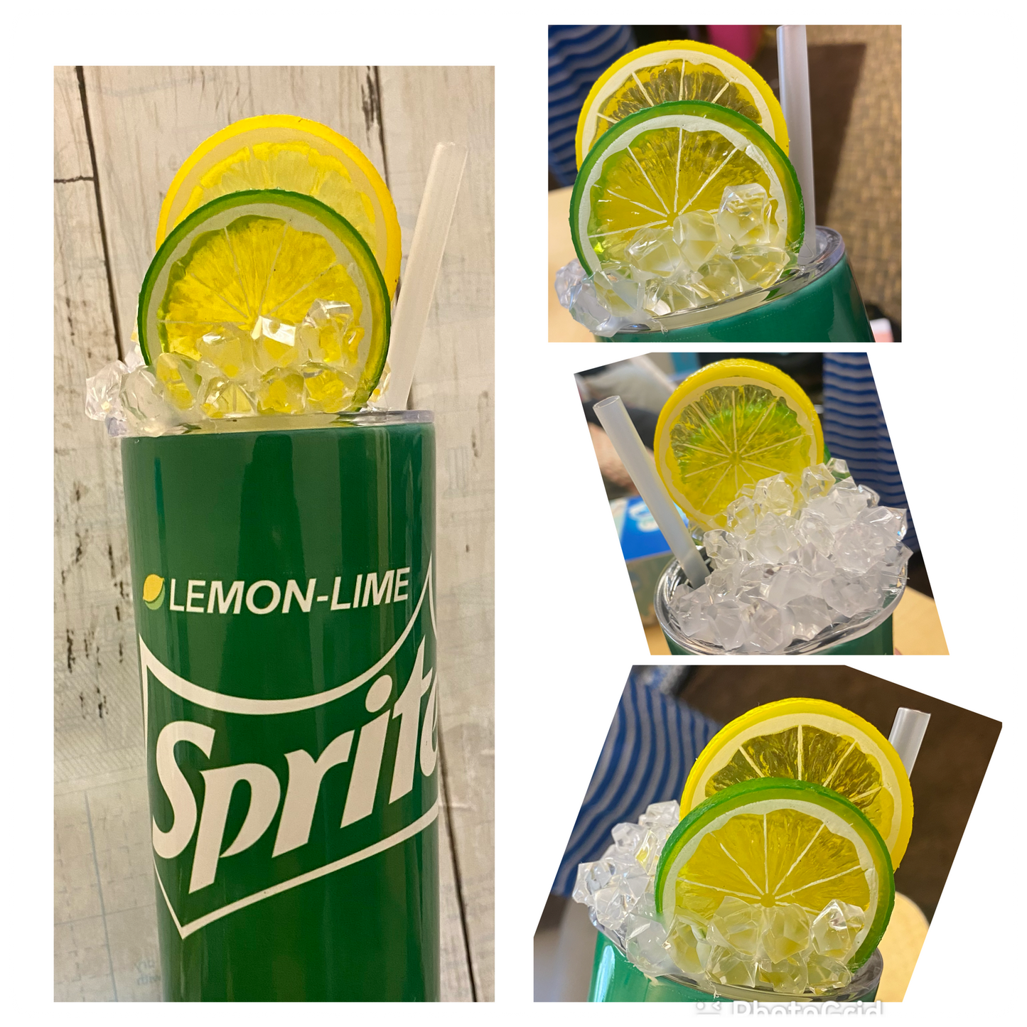 Custom tumbler with topper