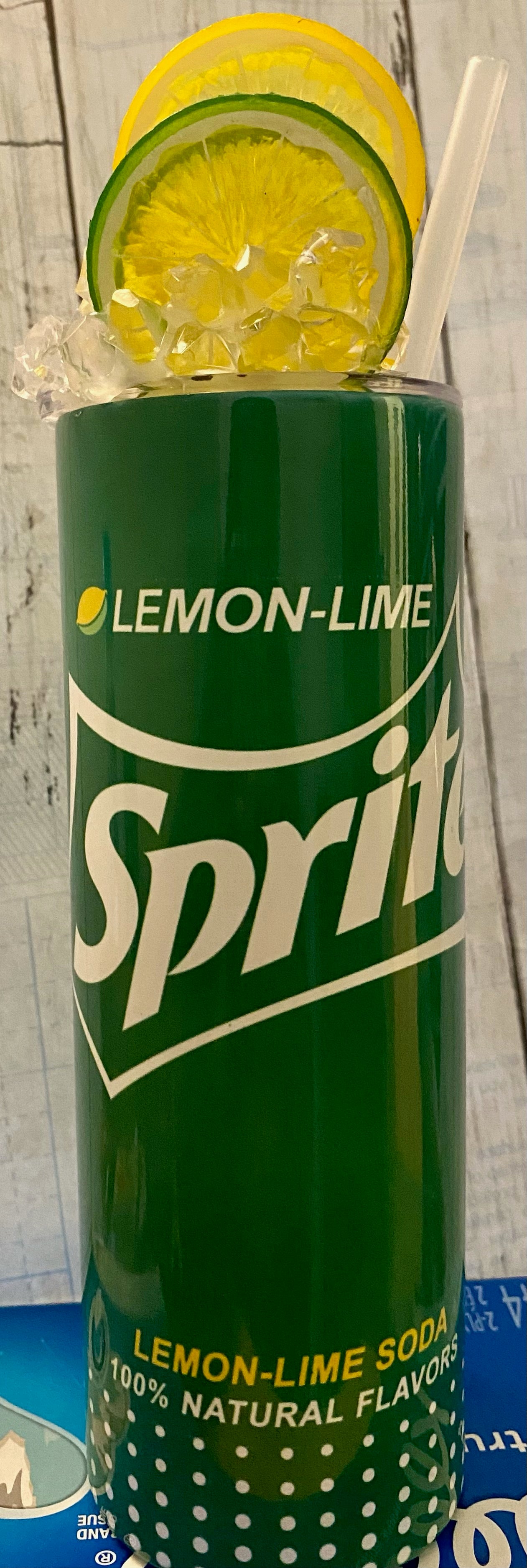 Custom tumbler with topper