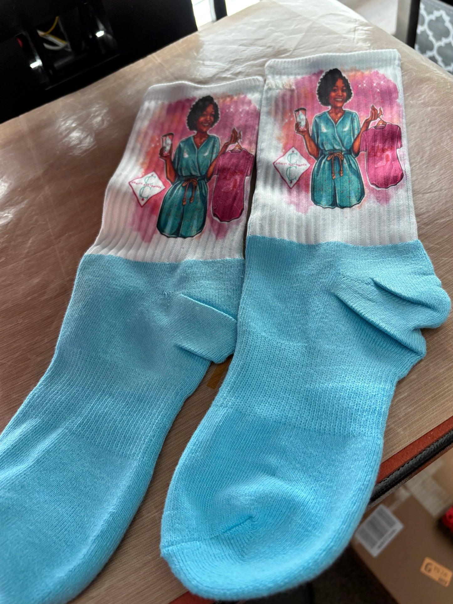 Long athletic socks